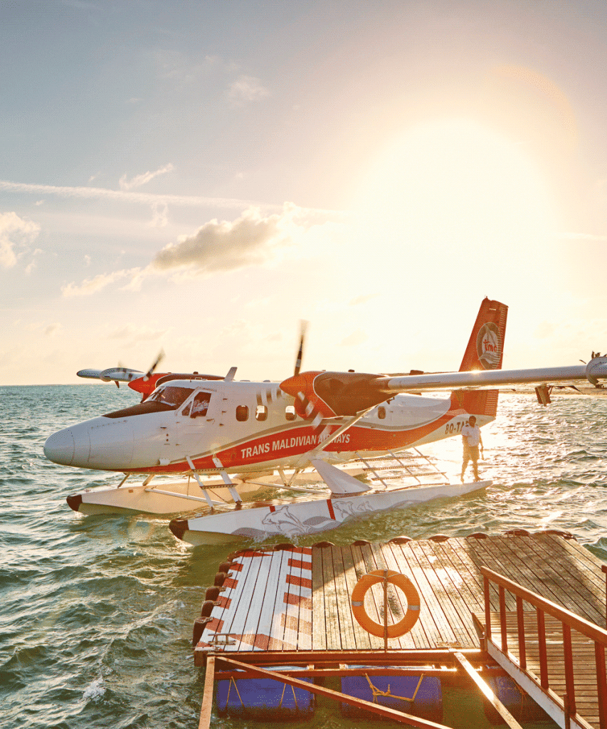 In good company 9 Maldives plane
