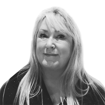 Lynn Houghton portrait bw