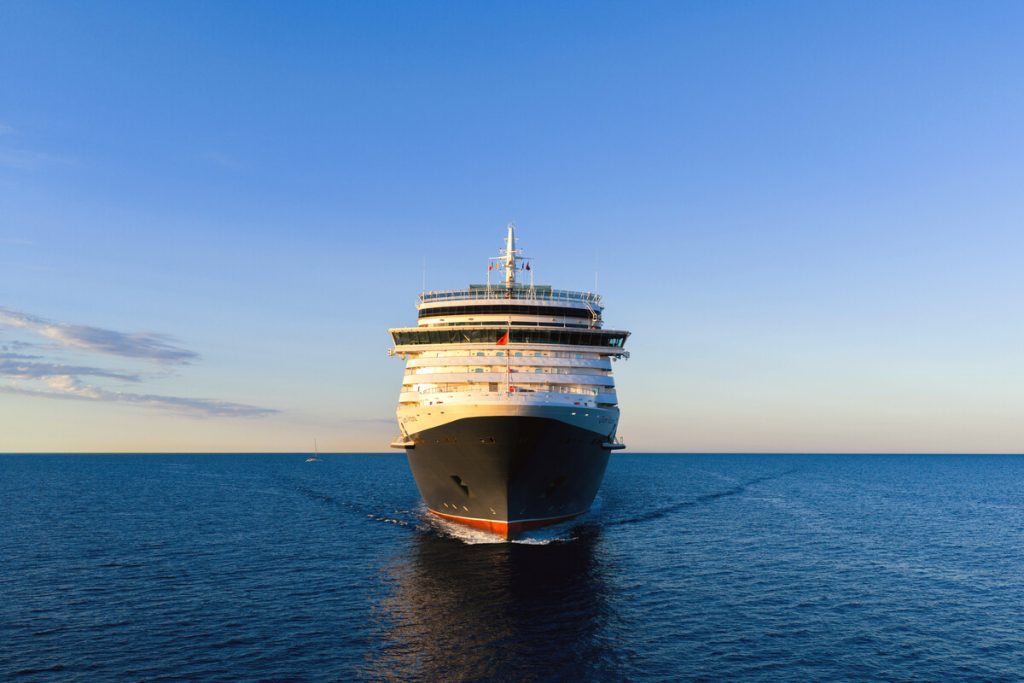 Cunard's Queen Victoria ship at sea