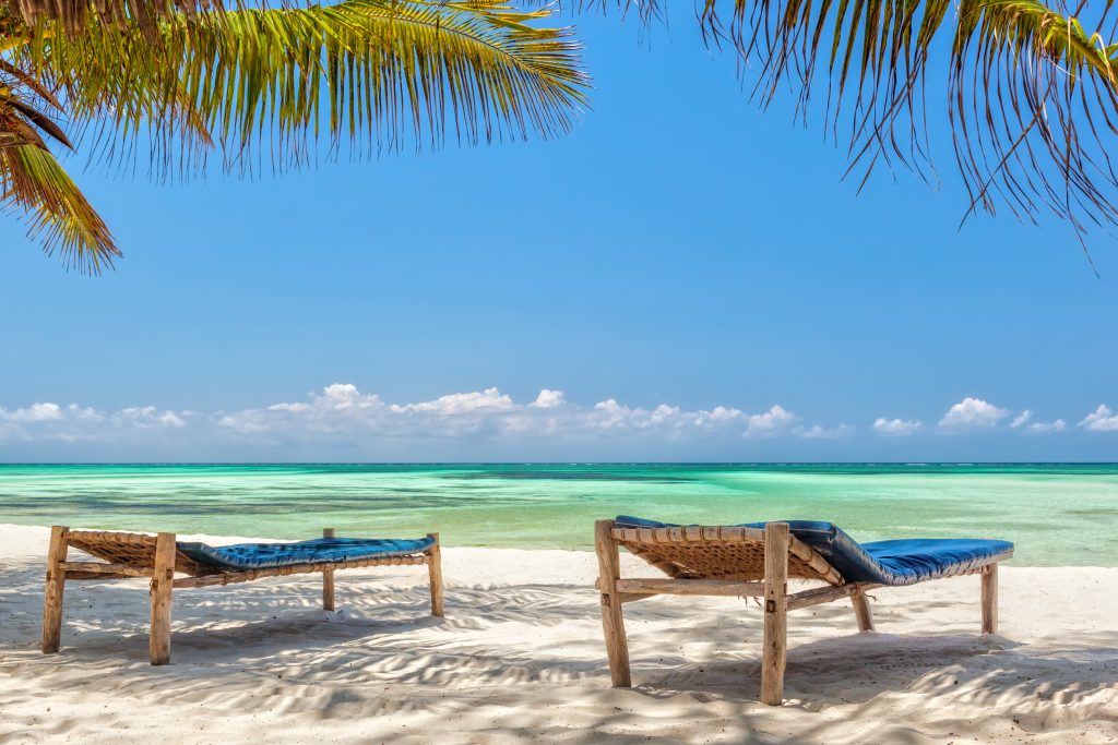 A beach resort in Zanzibar
