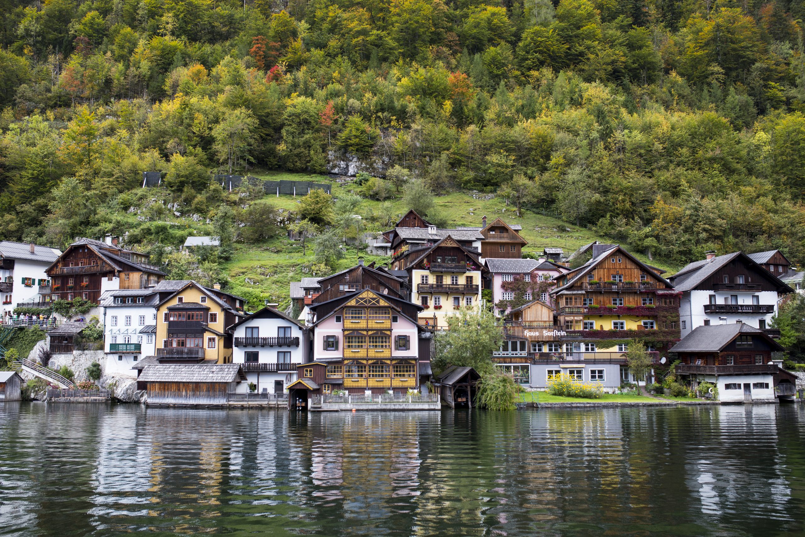Audley reaches new heights in Austria and Switzerland 1 Views of Hallstatt homes from the lake scaled