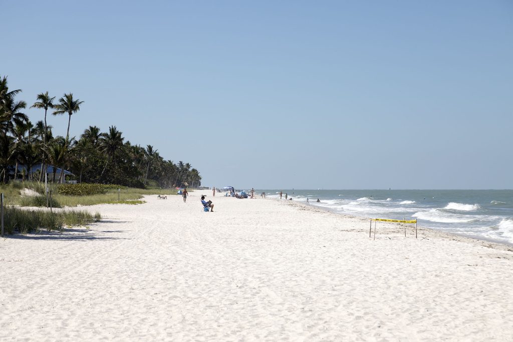One of the white sand beaches on Floridas Paradise Coast