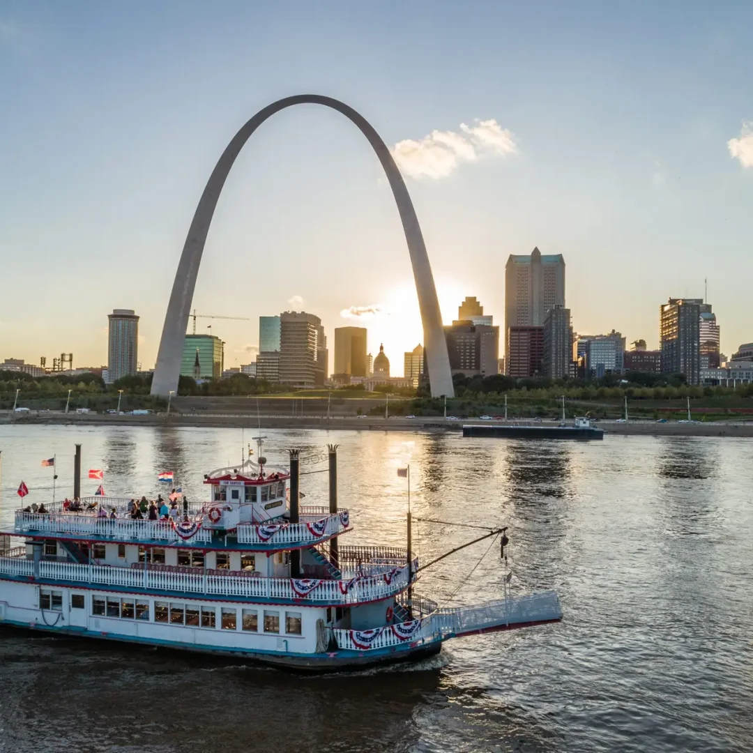Historically, St Louis was often the starting point for western expansion, thus its nickname, "Gateway to the West"