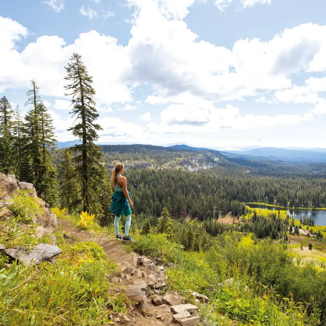 A traveller surveys Lassen National Park