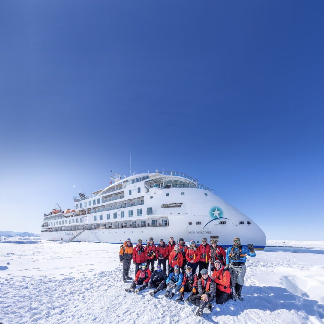 Group photo in the Arctic. Credit: Michael Baynes