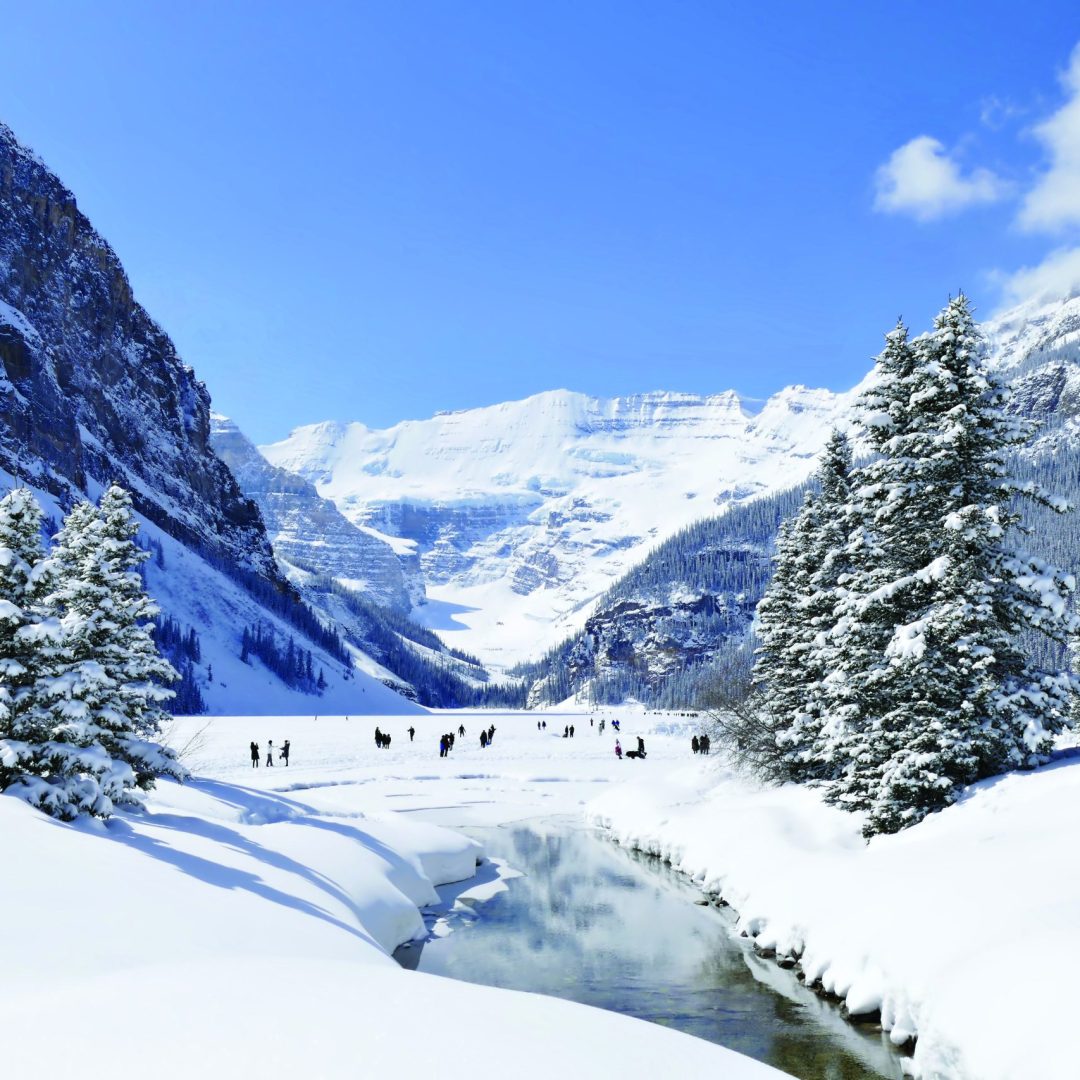 Lake Louise, part of Just You's new eight-day ‘Canadian Rockies Winter Adventure