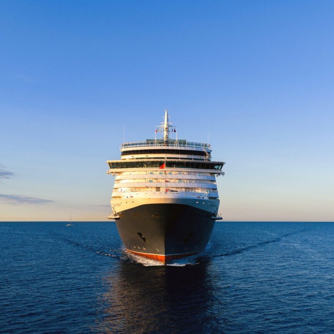 Cunard's Queen Victoria ship at sea