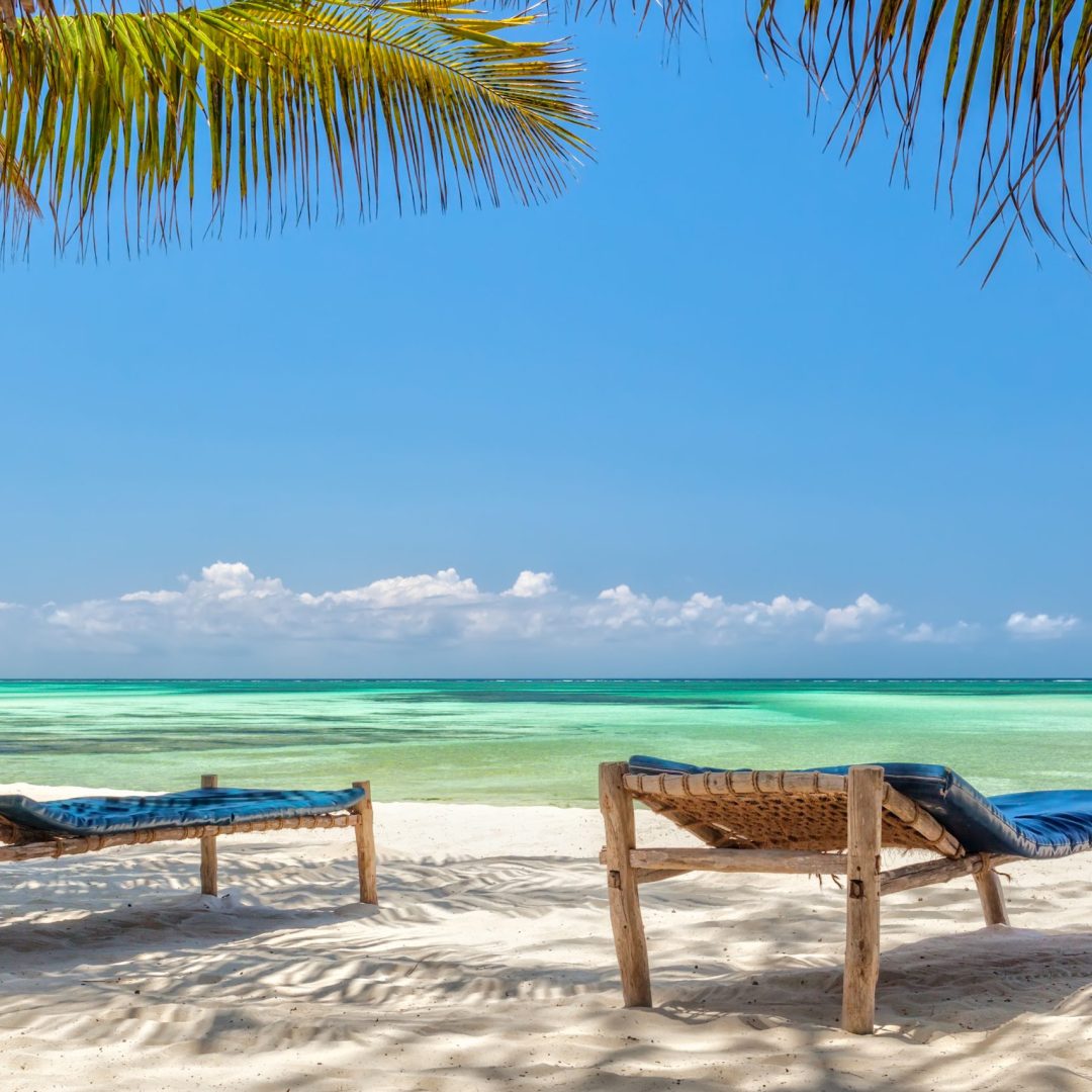 A beach resort in Zanzibar