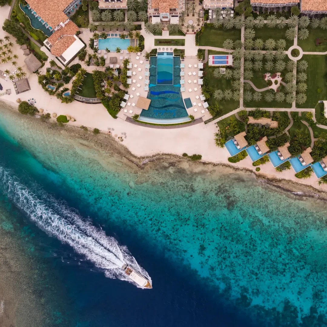 Aerial view of Sandals Royal Curacao