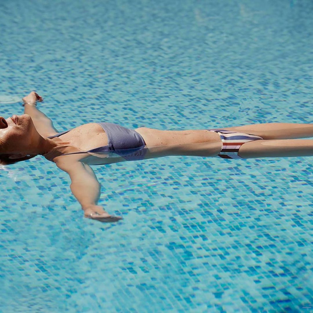 Person in a pool