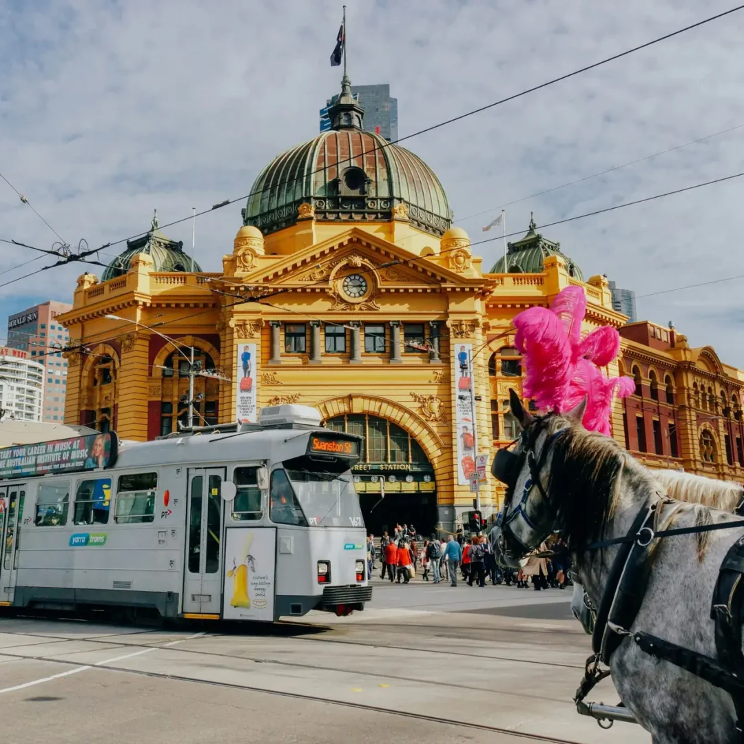 Flinders Street Railway Station, Melbourne, Australia. Credit: XY YEW